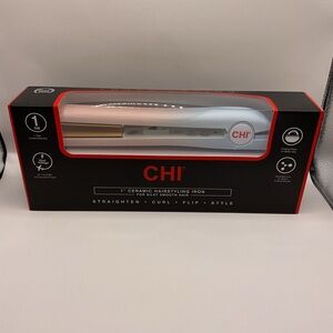 Chi NWT Cotton Candy 1" Ceramic Hairstyling Iron, Straighten, Curl, Flip, Style